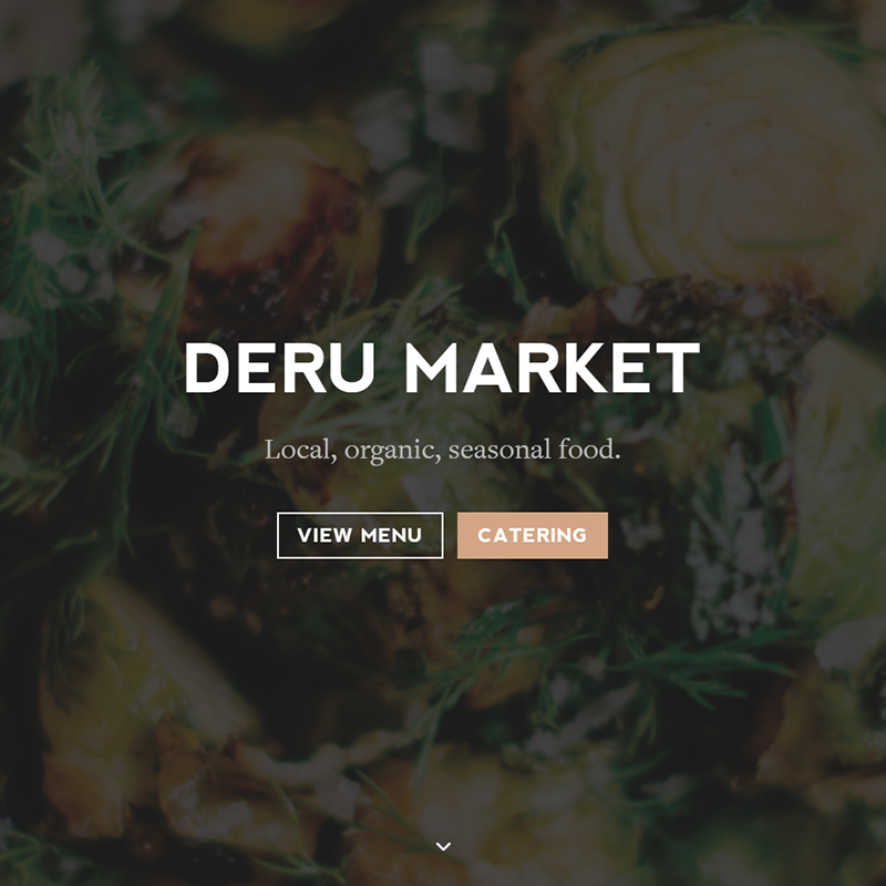 DERUmarket Website Landing Page